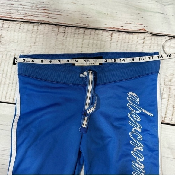 Abercrombie kids blue track pants 2 stripes on sides size XL Vintage Y2K EUC - Picture 10 of 11